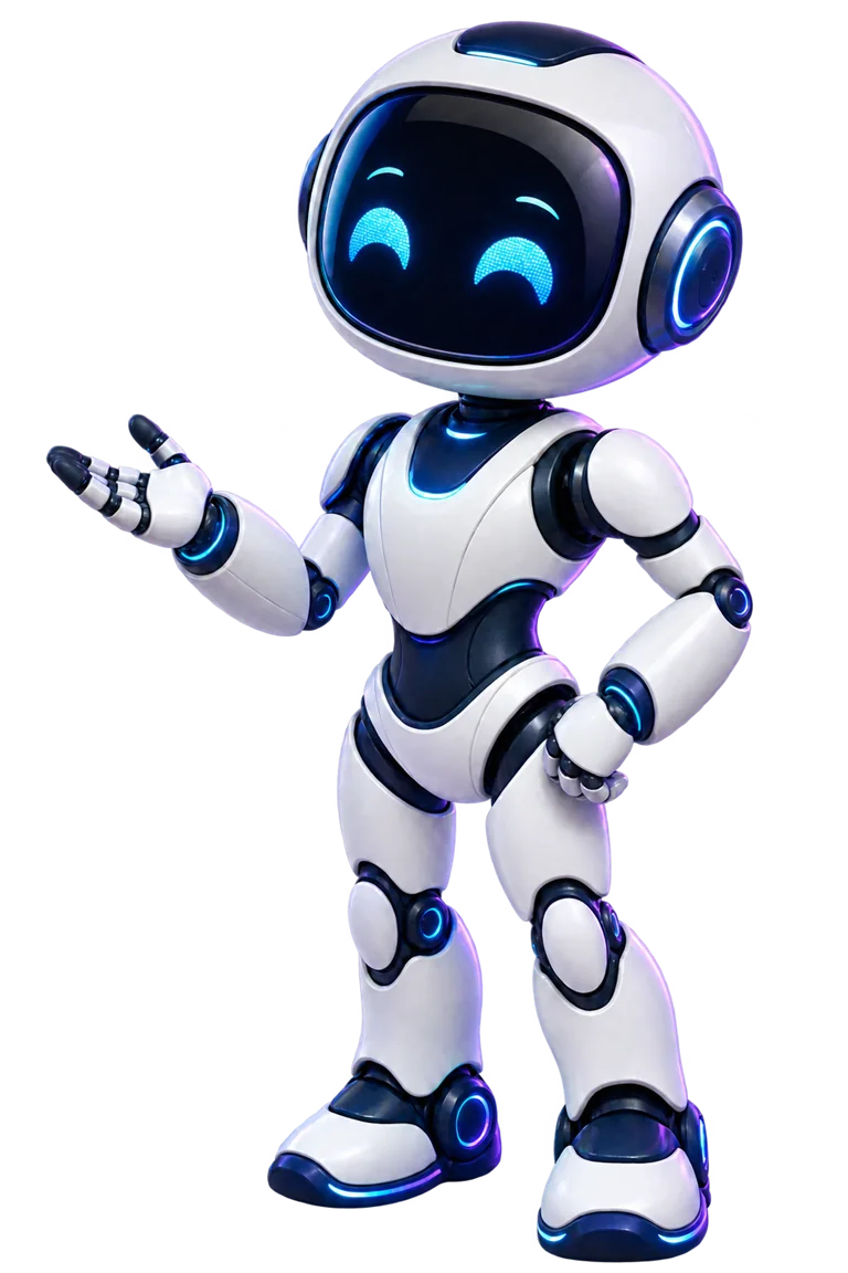 Robot MIA, imagen del agente de IA de MIA Coevolution